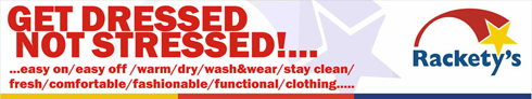 Racketys Special Needs Clothing Banner